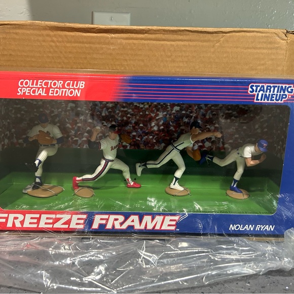 1995 Starting Lineup Nolan Ryan Freeze Frame Collectors Club Plexi Acrylic Case - Picture 4 of 5